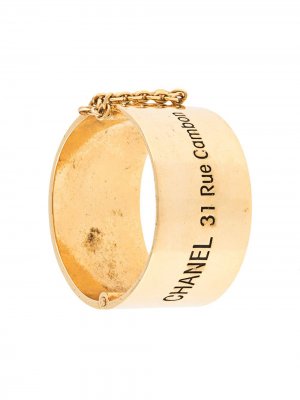 Позолоченный браслет-кафф Coco Cambon Chanel Pre-Owned. Цвет: золотистый