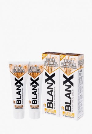 Комплект зубных паст Blanx 2*75 мл. Цвет: белый
