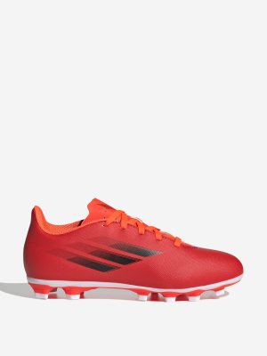 Бутсы для мальчиков X Speedflow.4 Flexible, Красный adidas. Цвет: красный