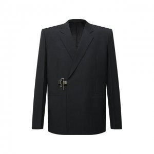 Шерстяной пиджак Givenchy. Цвет: чёрный