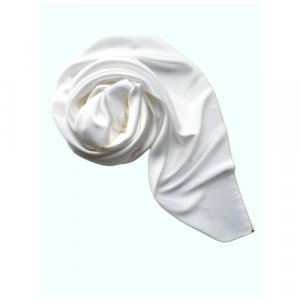 Платок , натуральный шелк, 90х90 см, белый Sergio Valentini. Цвет: белый/молочный