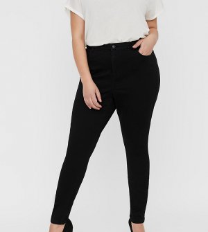 Черные джинсы зауженного кроя Sophia-Черный Vero Moda Curve