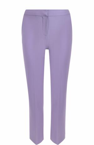 Укороченные брюки прямого кроя со стрелками Diane Von Furstenberg. Цвет: фиолетовый