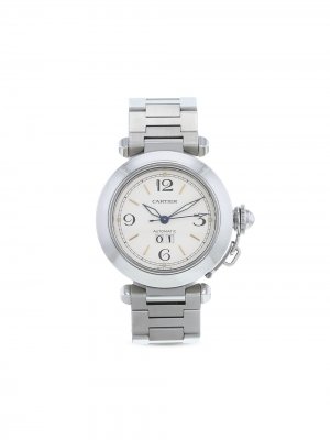Наручные часы Pasha pre-owned 35 мм 1990-х годов Cartier. Цвет: белый
