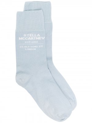 Носки с логотипом Stella McCartney. Цвет: синий