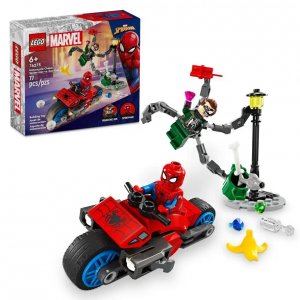 : Погоня на мотоцикле Marvel 76275: Человек-Паук против. Док Ок LEGO