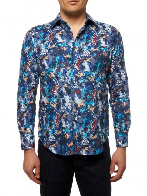 Рубашка с длинными рукавами и камуфляжным принтом Fracture , разноцветный Robert Graham