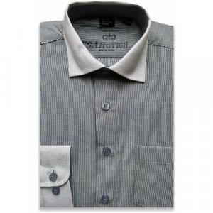 Школьная рубашка , размер 128-134, серый Tsarevich. Цвет: серый