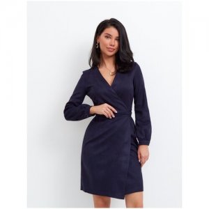 Платье женское праздничное вечернее офис ICON DRESS. Цвет: синий