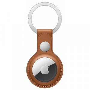 Чехол для AirTag с кольцом ключей золотисто-коричневый Apple. Цвет: коричневый