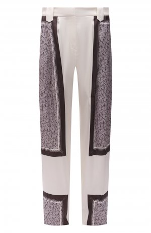 Шелковые брюки Magda Butrym. Цвет: серый