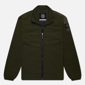 Мужская куртка ветровка Light Weight Padded Overshirt ST-95. Цвет: оливковый