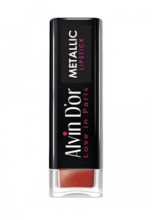 Помада Alvin Dor D'or Metallic Lipstick Тон 01. Цвет: красный