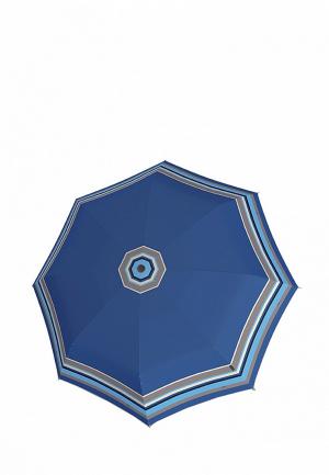 Зонт складной Knirps MP002XW193AZ. Цвет: синий