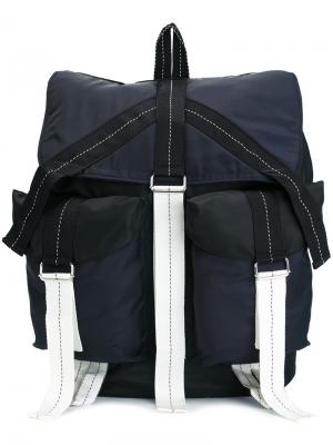 Рюкзак с ремешками Oamc. Цвет: синий