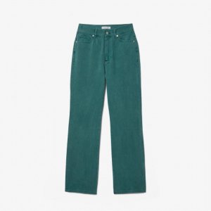 Женские джинсовые брюки натуральных цветов [бирюзовый] Lacoste