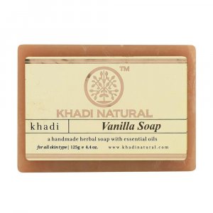 Натуральное мыло ручной работы с Ванилью: для проблемной кожи (125 г), Vanilla Soap Hand made, Khadi Natural
