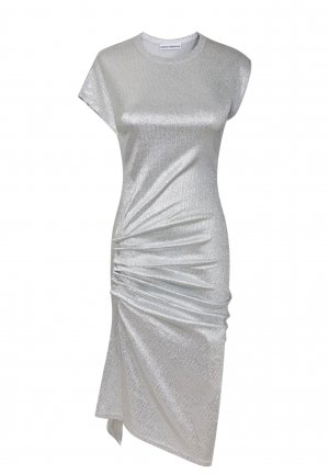 Платье PACO RABANNE. Цвет: белый