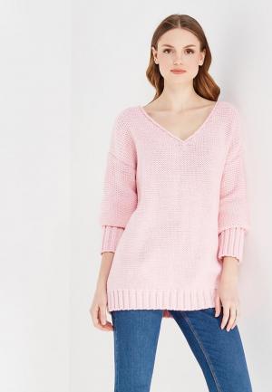 Пуловер Knitted Kiss. Цвет: розовый