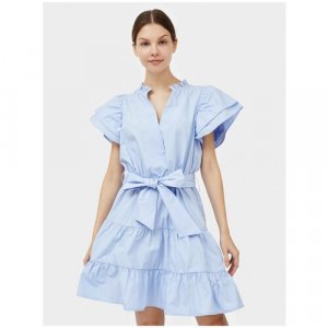 Платье , размер 42, голубой Fracomina. Цвет: голубой