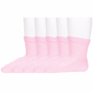 Носки 5 пар, размер 8-10, розовый LorenzLine. Цвет: розовый