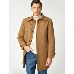 Пальто , размер S, коричневый KOTON. Цвет: коричневый/светло-коричневый