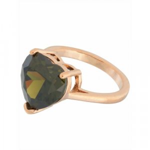 Кольцо помолвочное , хризолит, размер 17, зеленый Lotus Jewelry. Цвет: зеленый