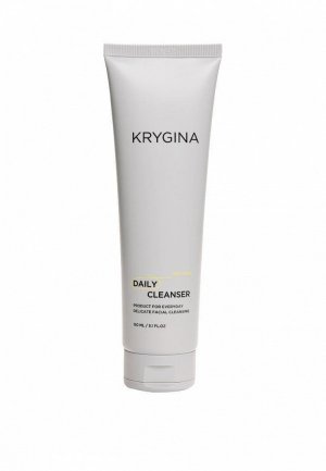 Гель для умывания Krygina Cosmetics Очищающий, увлажняющий DAILY CLEANSER, 150 мл. Цвет: серый