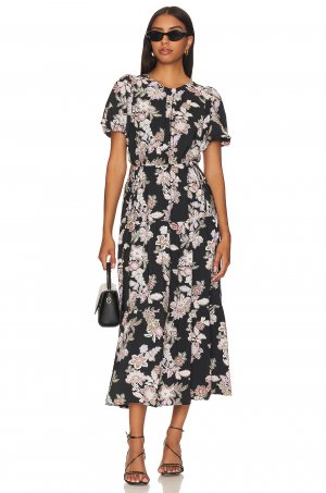 Платье миди Willow, цвет Black Floral MINKPINK