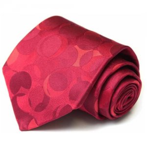 Оригинальный жаккардовый галстук с кружочками 58807 Celine. Цвет: красный