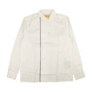 Рубашка Snap Long-Sleeve Button Down 'White', белый Pyer Moss