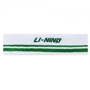 Повязка Li-Ning Headband White/Green AQAR026-2