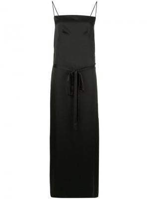Длинное платье Pinnacle с запахом Kacey Devlin. Цвет: черный