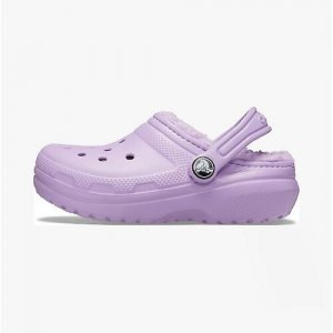 Сабо Classic Lined Clog, размер C11 US, фиолетовый Crocs. Цвет: фиолетовый