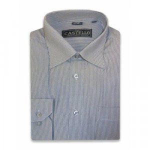 Рубашка , размер 48RU/M/182-188/40 ворот, серый Maestro. Цвет: серый