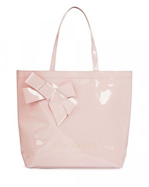 Большая сумка-тоут Icon с бантом и узлом , цвет Pink Ted Baker