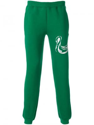 Спортивные брюки с принтом Cottweiler. Цвет: зелёный