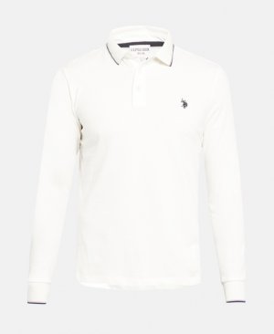 Рубашка-поло с длинными рукавами , цвет Wool White U.S. Polo Assn.