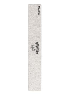 Полировочный баф  для маникюра (зернистость 100/180) alessandro. Цвет: светло-серый