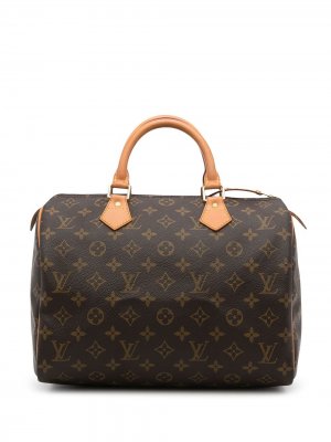 Дорожная сумка Speedy 30 2001-го года с монограммой Louis Vuitton. Цвет: коричневый