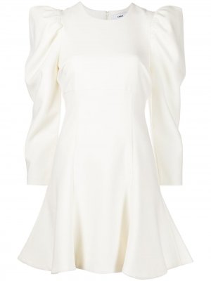 Короткое платье Alia с объемными рукавами Likely. Цвет: белый