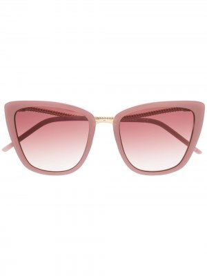 Солнцезащитные очки в оправе кошачий глаз Karl Lagerfeld. Цвет: розовый