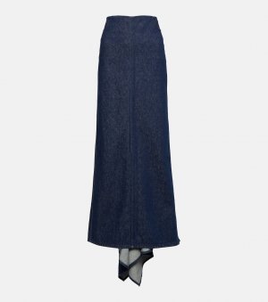 Джинсовая юбка макси с низкой посадкой , синий Magda Butrym