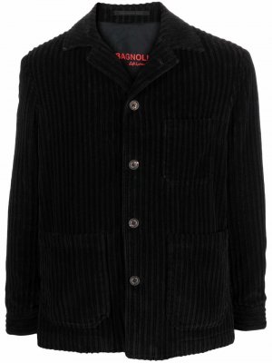 Вельветовый пиджак Bagnoli Sartoria Napoli. Цвет: черный