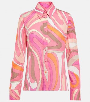Рубашка с принтом Marmo PUCCI, розовый Pucci