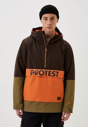 Куртка сноубордическая Protest. Цвет: разноцветный