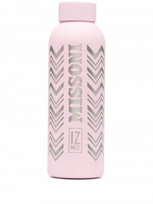 Бутылка для воды с логотипом Missoni. Цвет: розовый