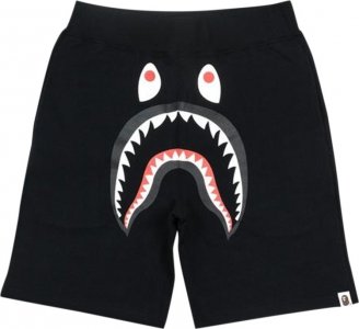 Спортивные шорты BAPE Shark Sweatshorts Black, черный