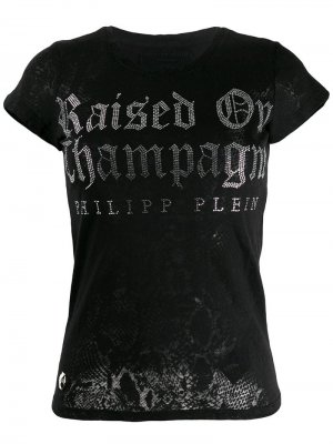 Рубашка-поло с принтом Philipp Plein. Цвет: черный