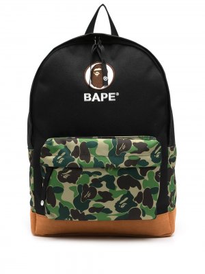 Рюкзак на молнии с логотипом A BATHING APE®. Цвет: черный